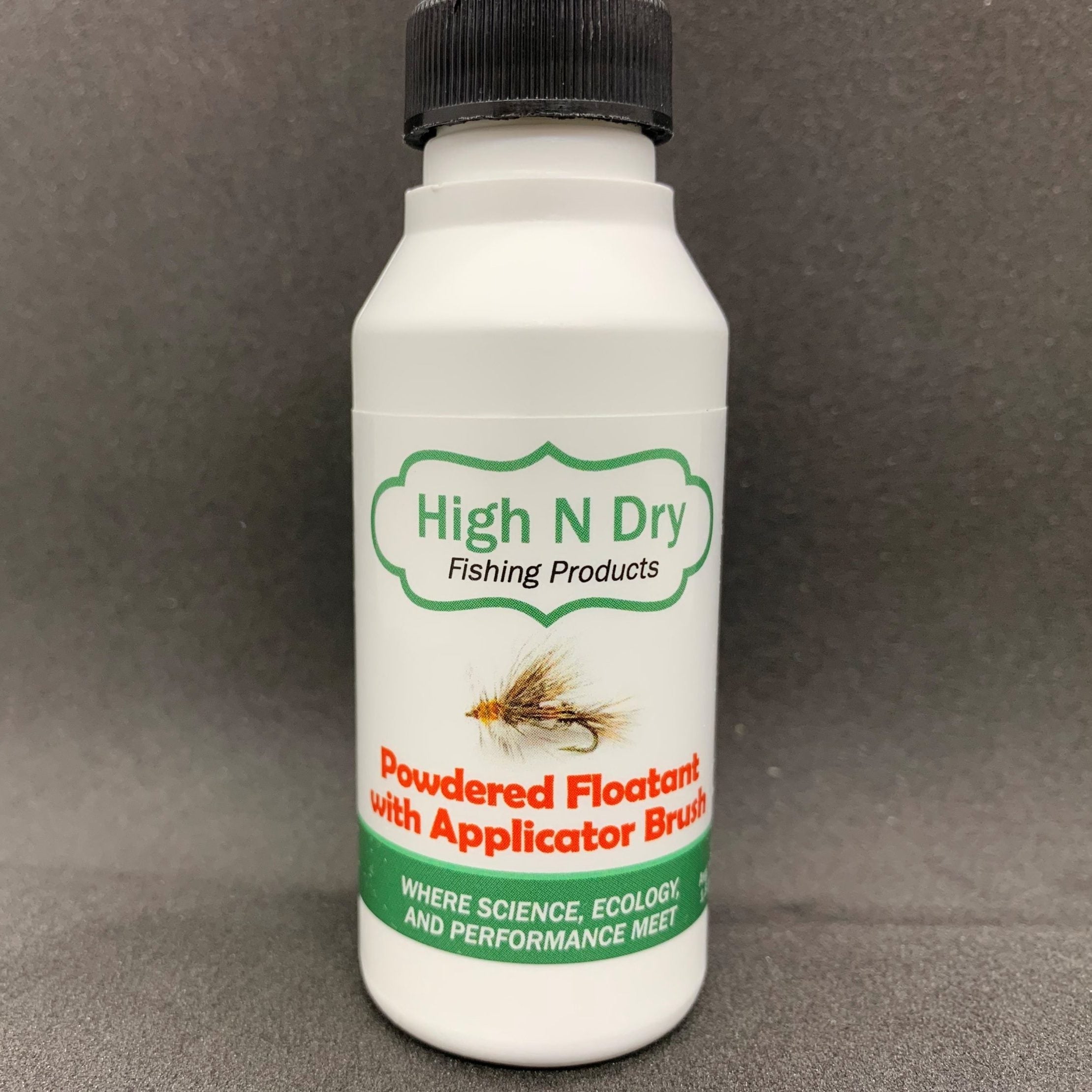 High N Dry Powdered Floatant w/Applicator Brush - Flytackle NZ